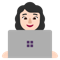 Woman Technologist- Light Skin Tone emoji on Microsoft